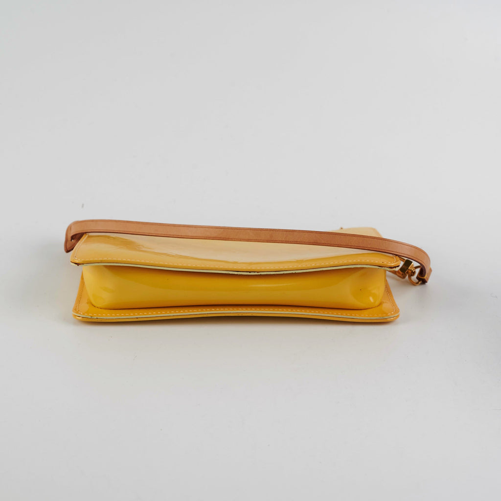 Louis Vuitton Vintage Yellow Vernis Pochette