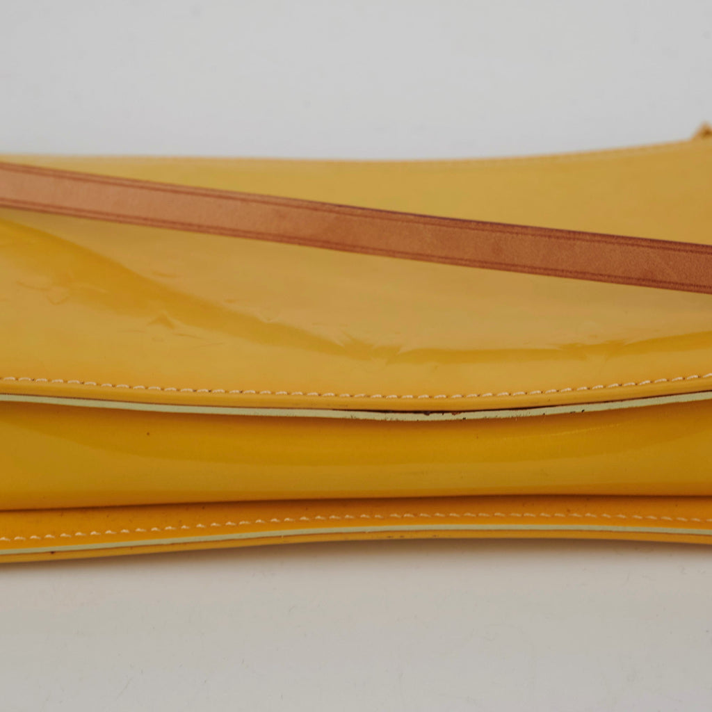 Louis Vuitton Vintage Yellow Vernis Pochette
