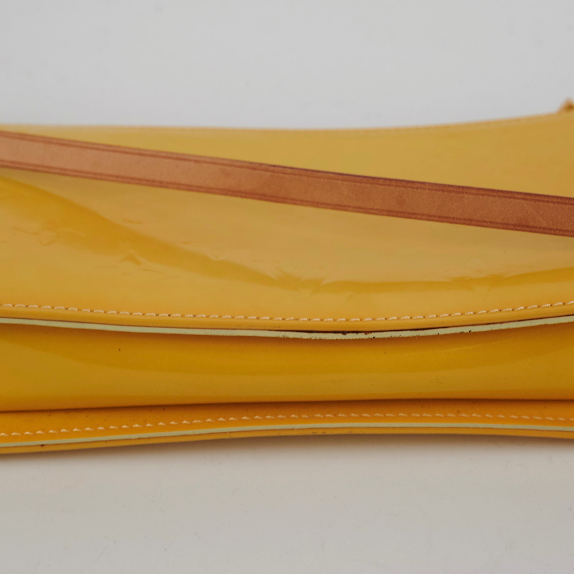 Louis Vuitton Vintage Yellow Vernis Pochette