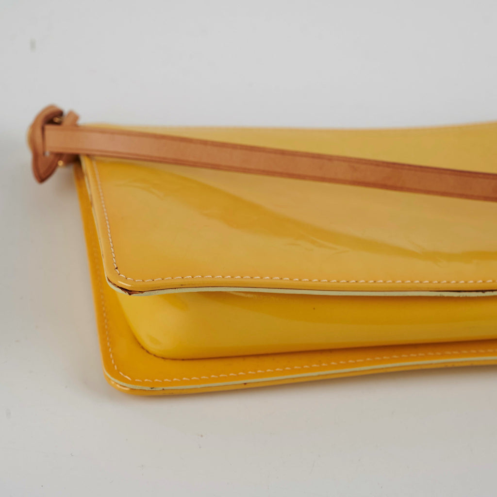 Louis Vuitton Vintage Yellow Vernis Pochette