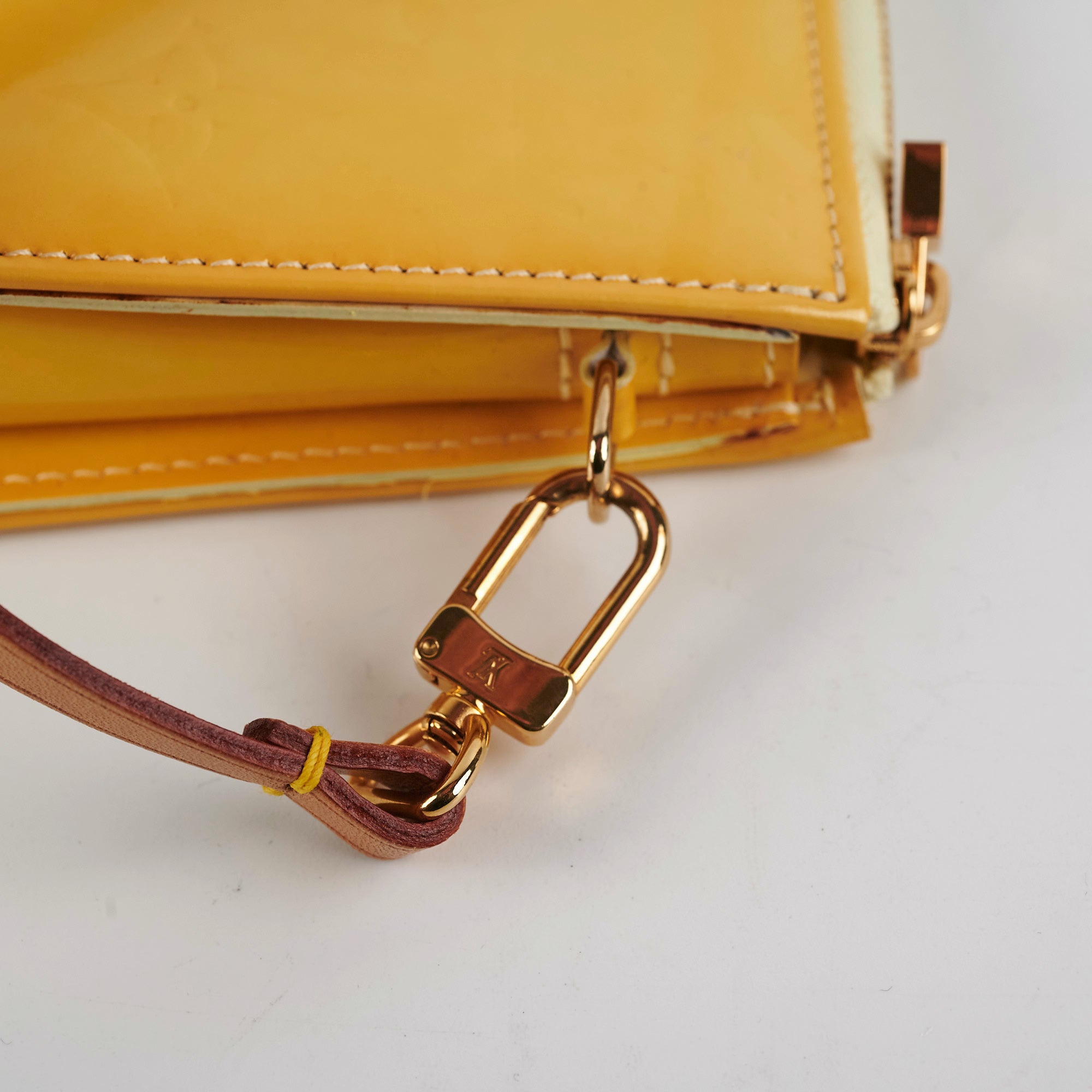 Louis Vuitton Vintage Yellow Vernis Pochette