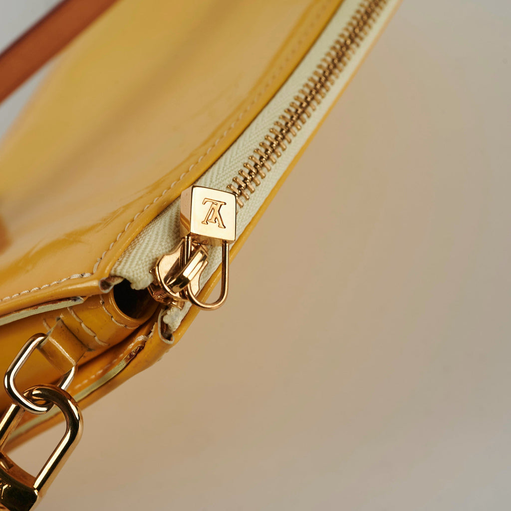 Louis Vuitton Vintage Yellow Vernis Pochette