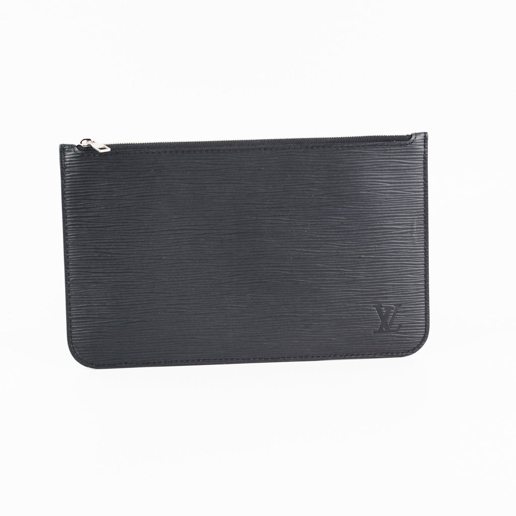Louis Vuitton Neverfull MM Black Epi Pouch