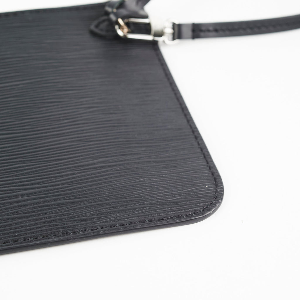 Louis Vuitton Neverfull MM Black Epi Pouch