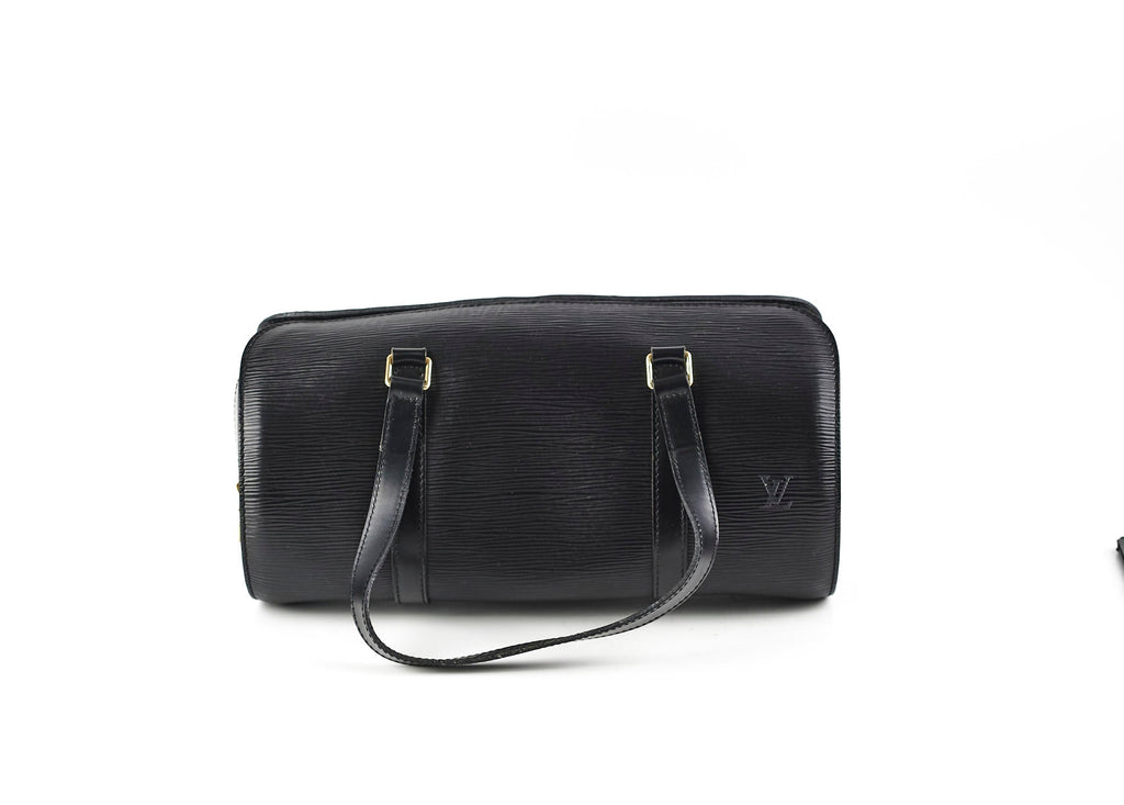 Louis Vuitton Epi Soufflot 30 Black Shoulder Bag
