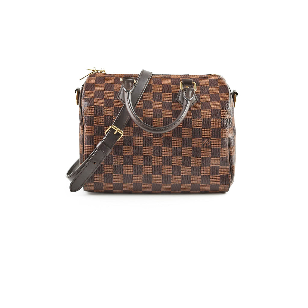 Louis Vuitton Speedy 25 Bandouli猫re Damier Ebene
