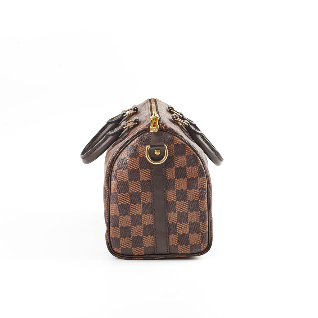Louis Vuitton Speedy 25 Bandouli猫re Damier Ebene
