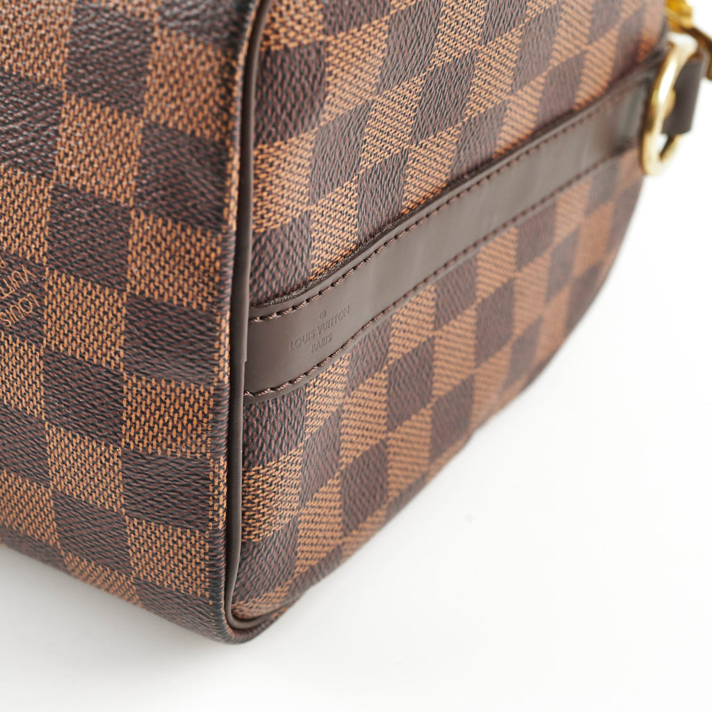 Louis Vuitton Speedy 25 Bandouli猫re Damier Ebene