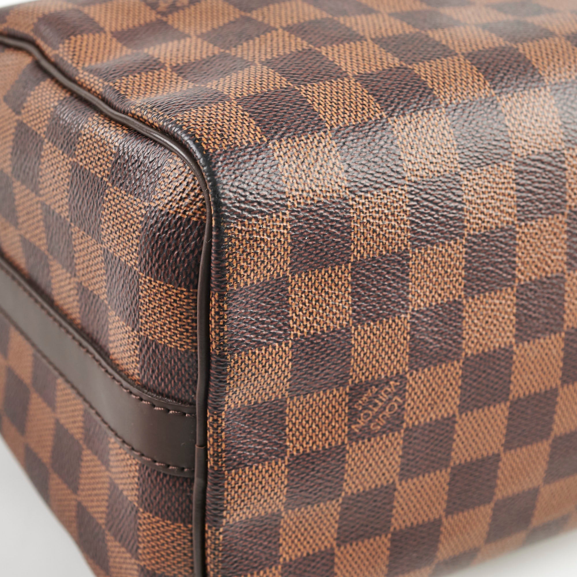 Louis Vuitton Speedy 25 Bandouli猫re Damier Ebene