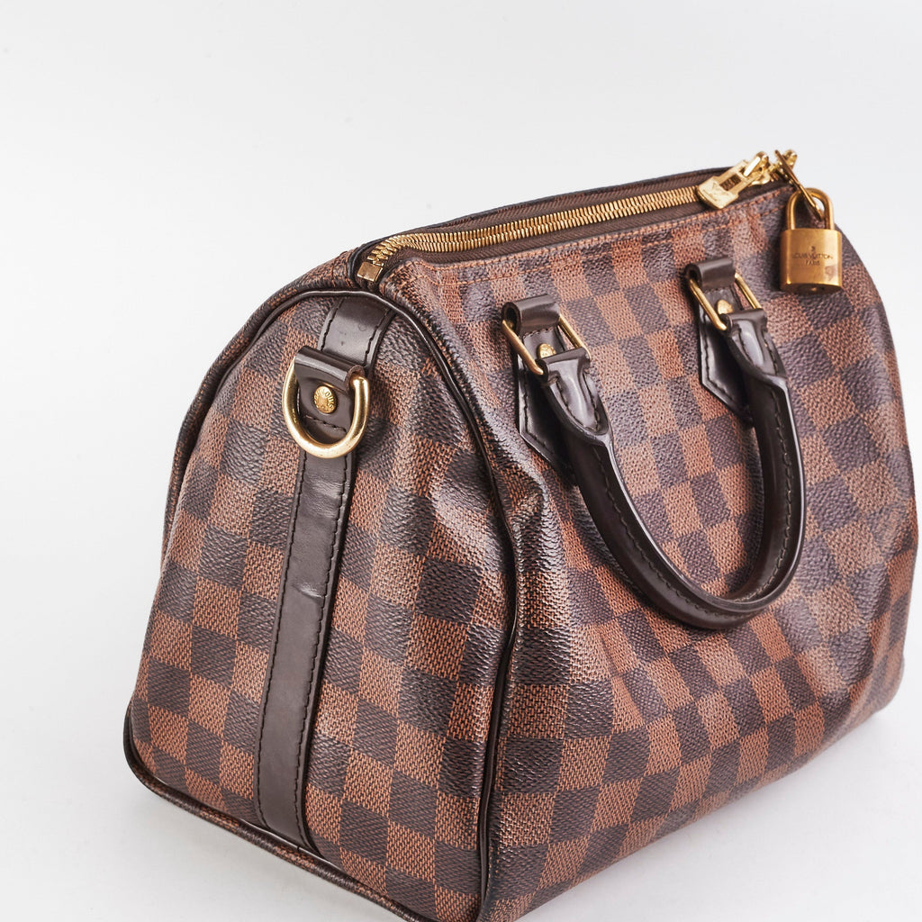 Louis Vuitton Bandouliere Speedy 25 Damier Ebene
