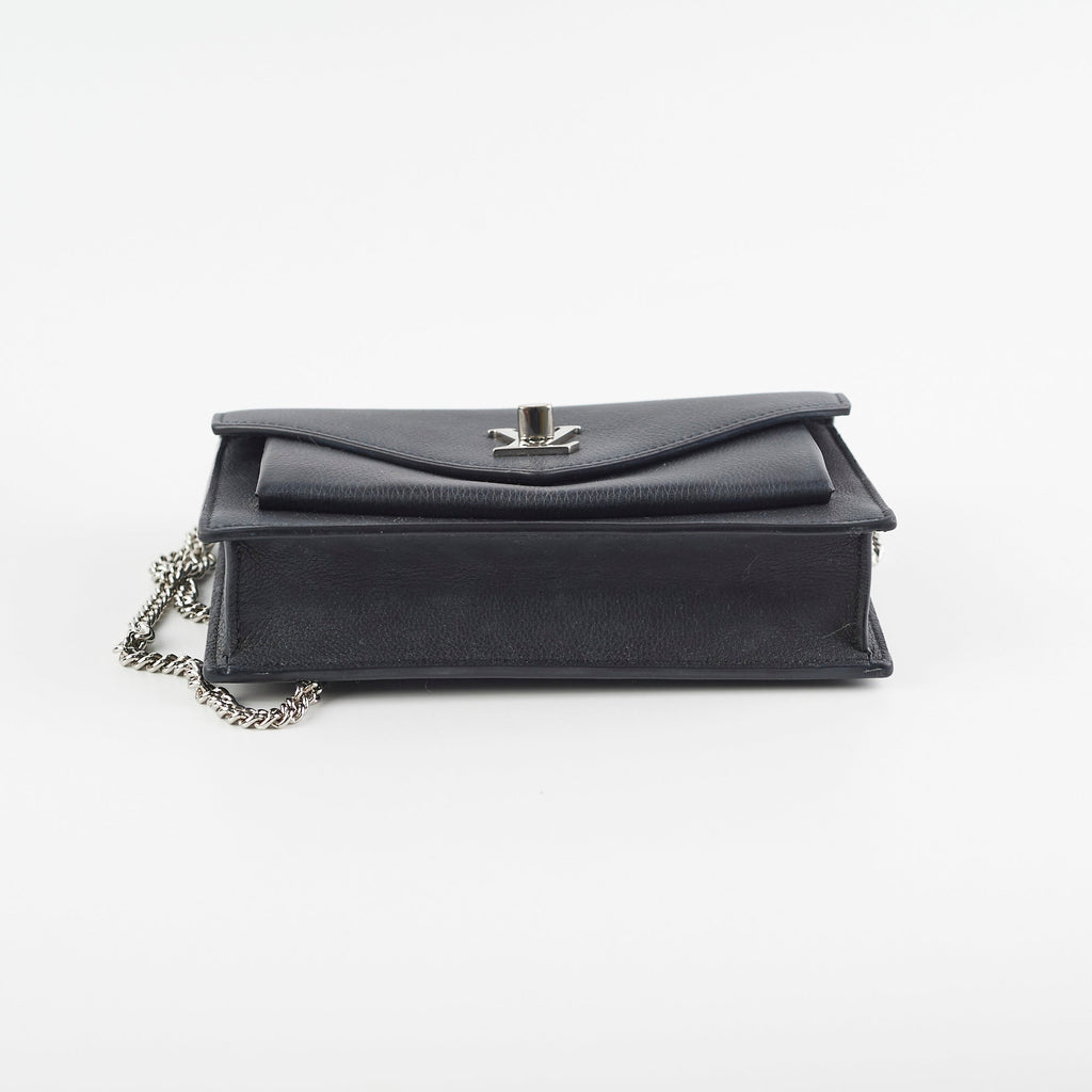 Louis Vuitton MyLockme Chain Pochette Calfskin Black
