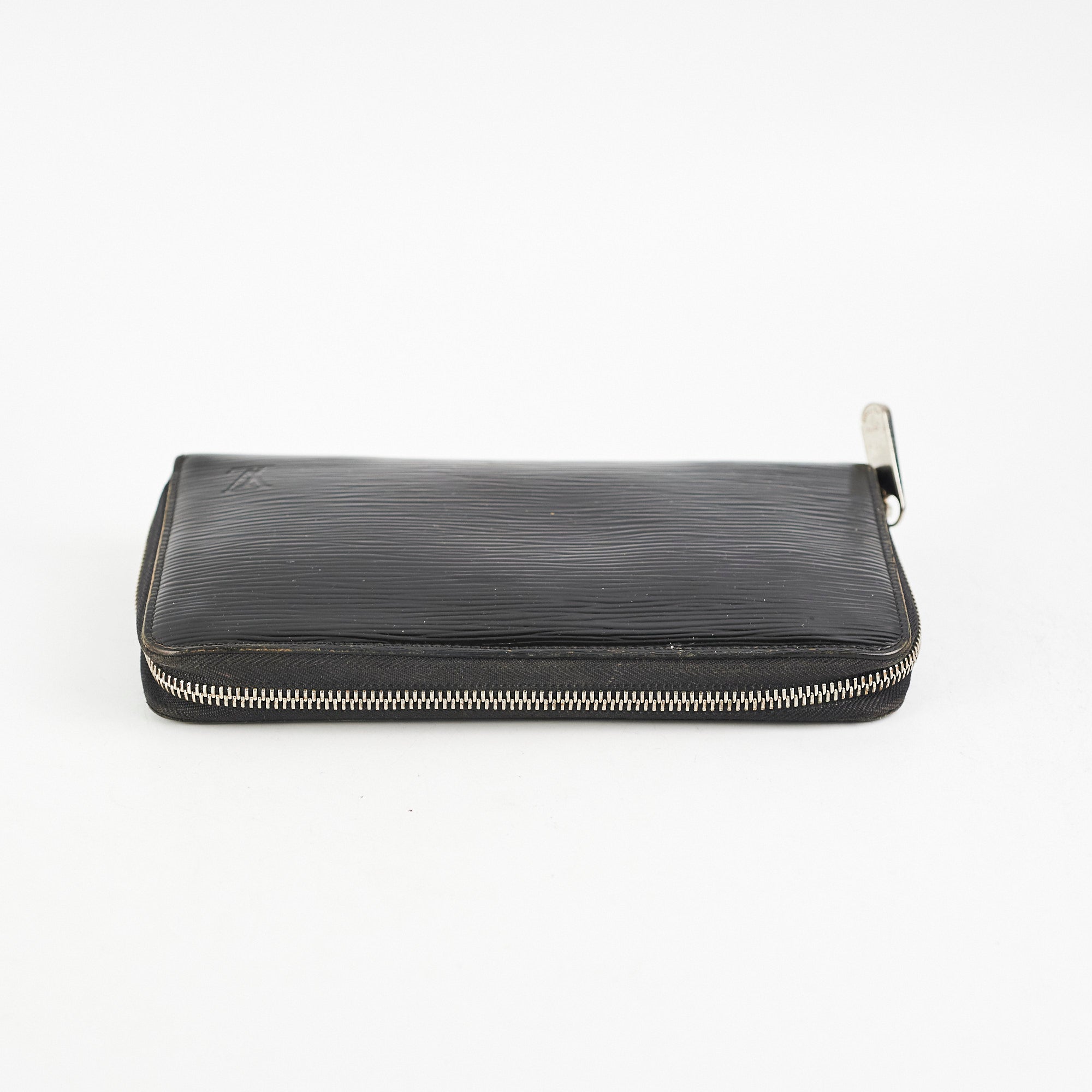 Louis Vuitton Epi Patent Zippy Wallet Black