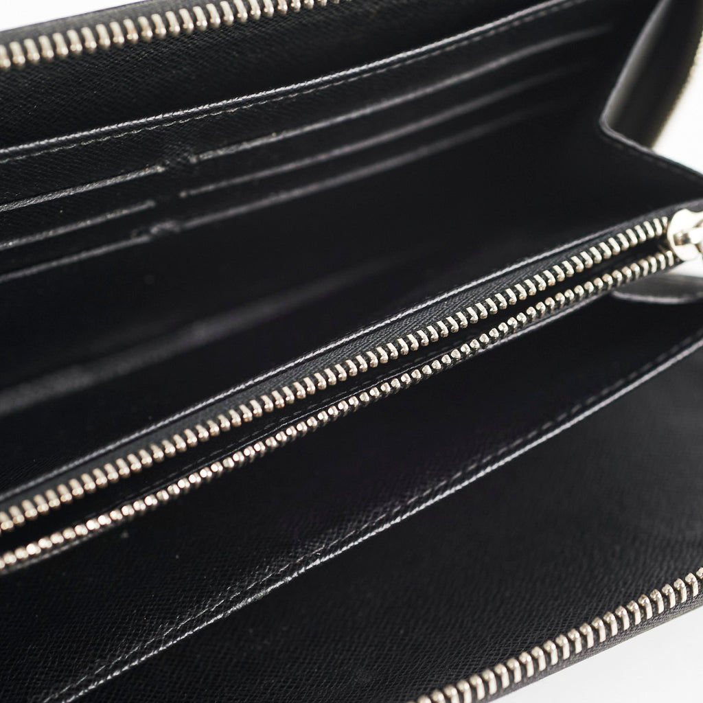 Louis Vuitton Epi Patent Zippy Wallet Black