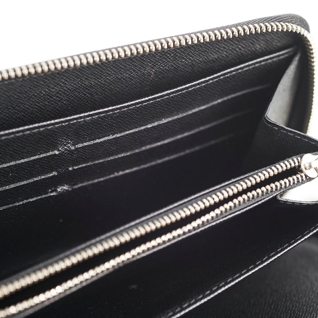 Louis Vuitton Epi Patent Zippy Wallet Black