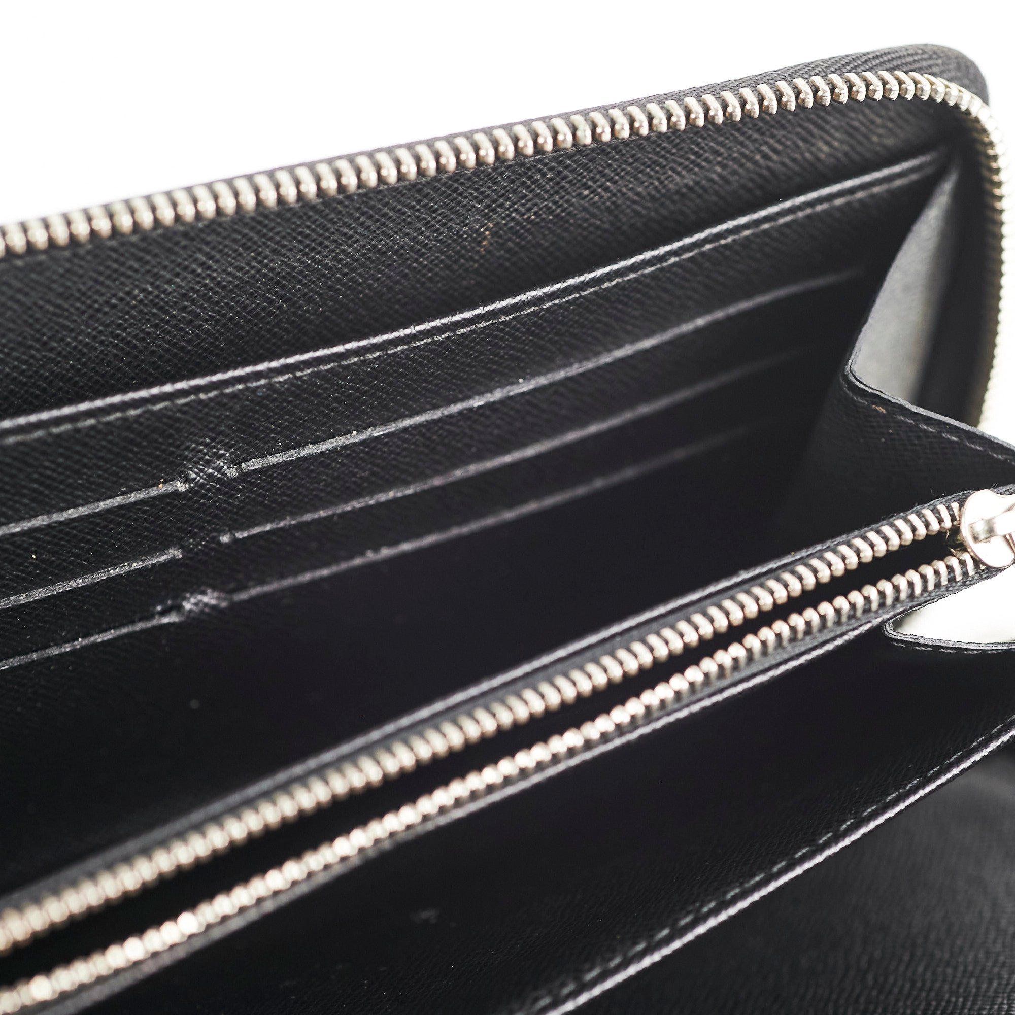 Louis Vuitton Epi Patent Zippy Wallet Black