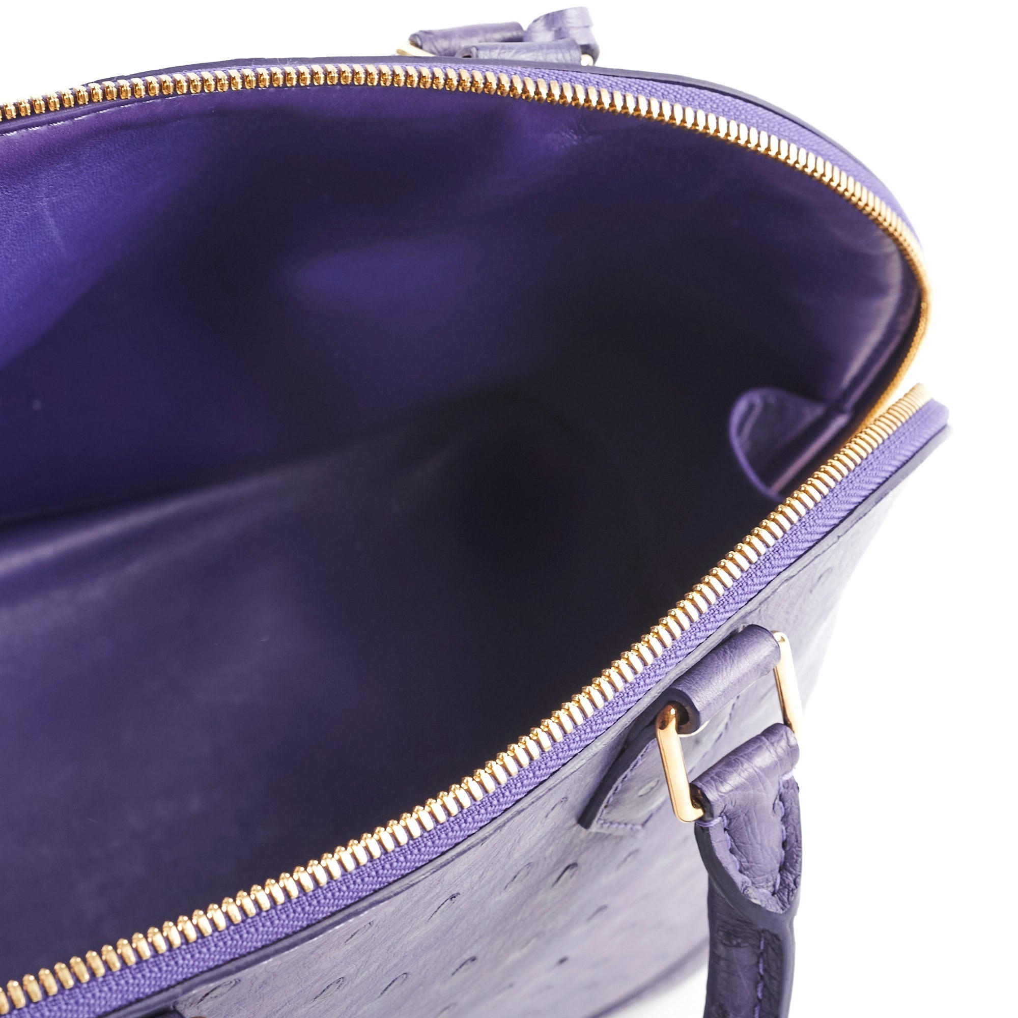 Louis Vuitton Ostrich Purple Alma PM