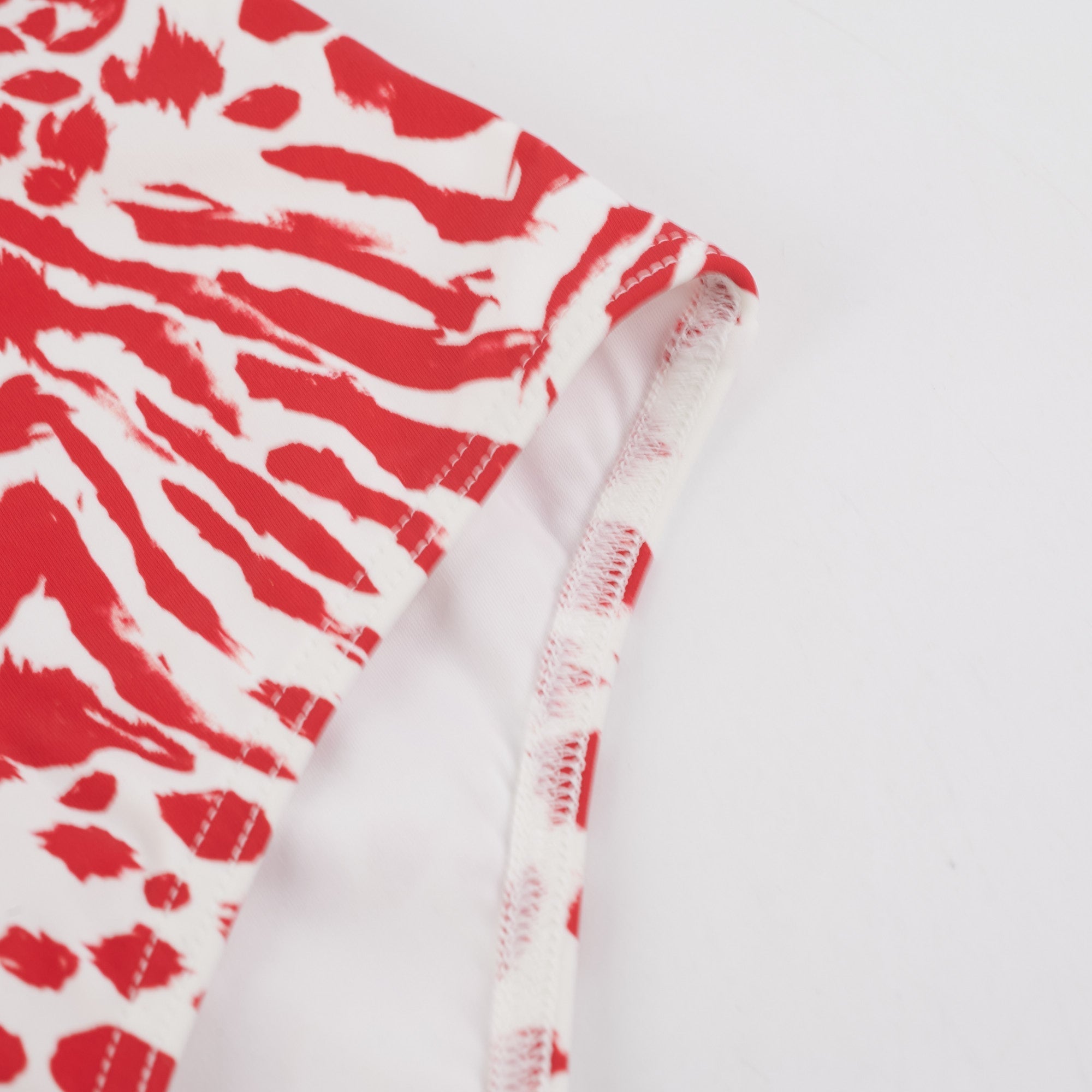 Louis Vuitton One Piece Swim Suit Red/White 38