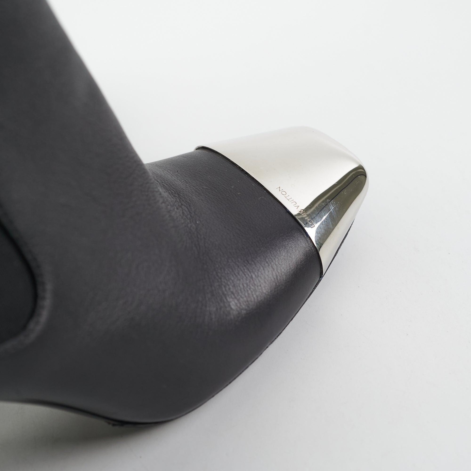 Louis Vuitton Black Heel Boots Size 37
