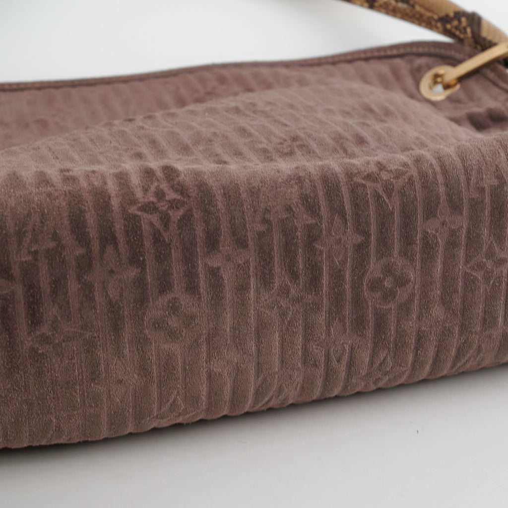 Louis Vuitton Monogram Suede Python Whisper Bag