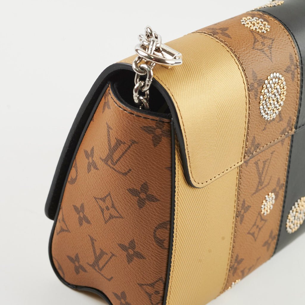 Louis Vuitton Twist MM Black / Monogram / Gold