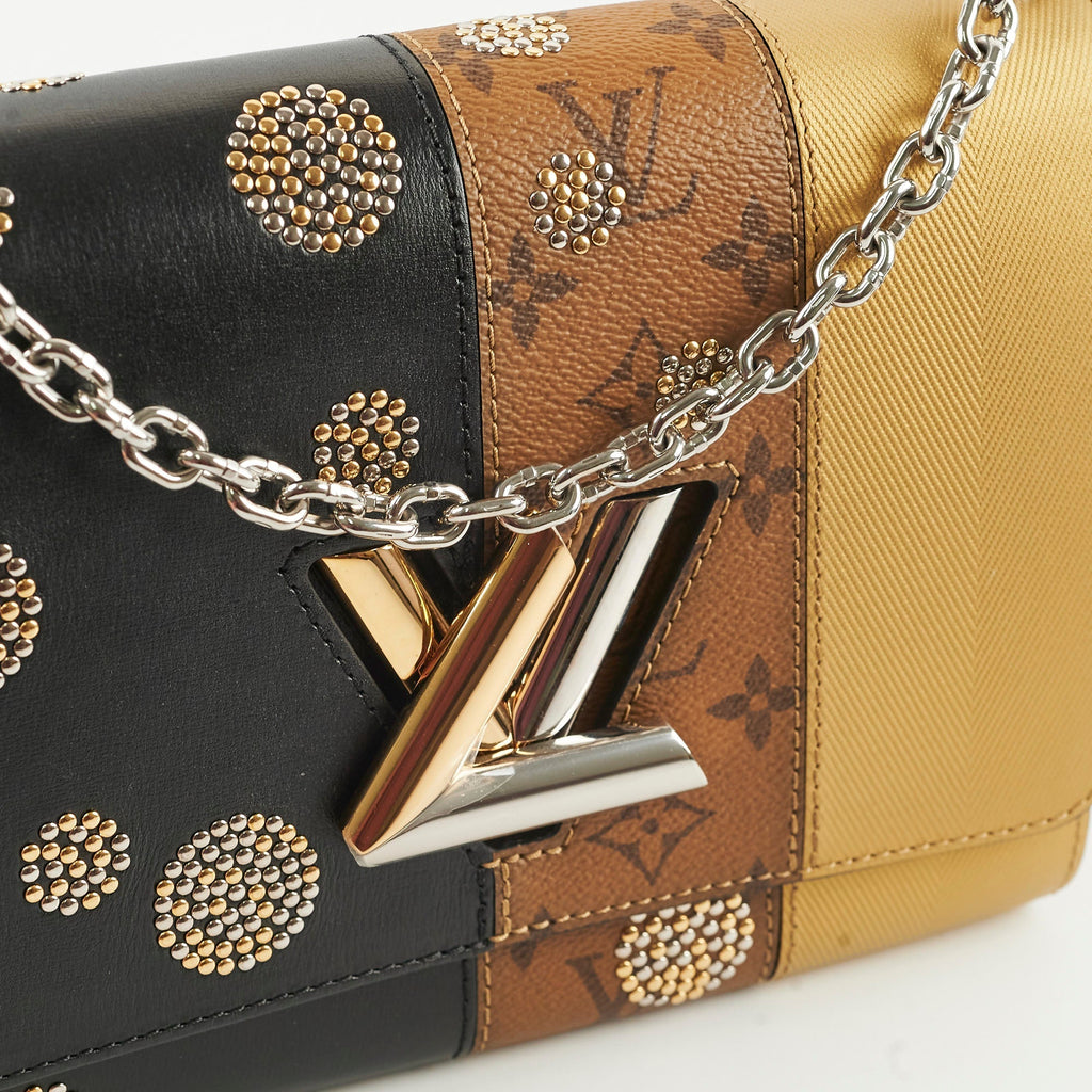 Louis Vuitton Twist MM Black / Monogram / Gold