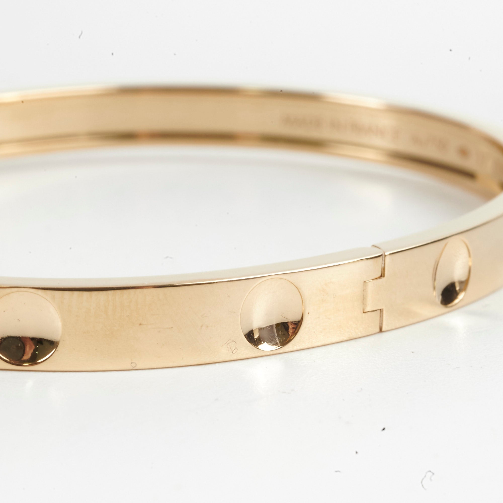 Louis Vuitton Empreinte Bangle Yellow Gold Size 17 (M)