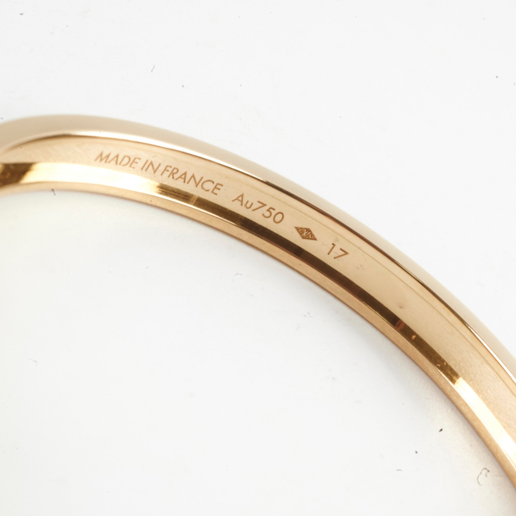 Louis Vuitton Empreinte Bangle Yellow Gold Size 17 (M)