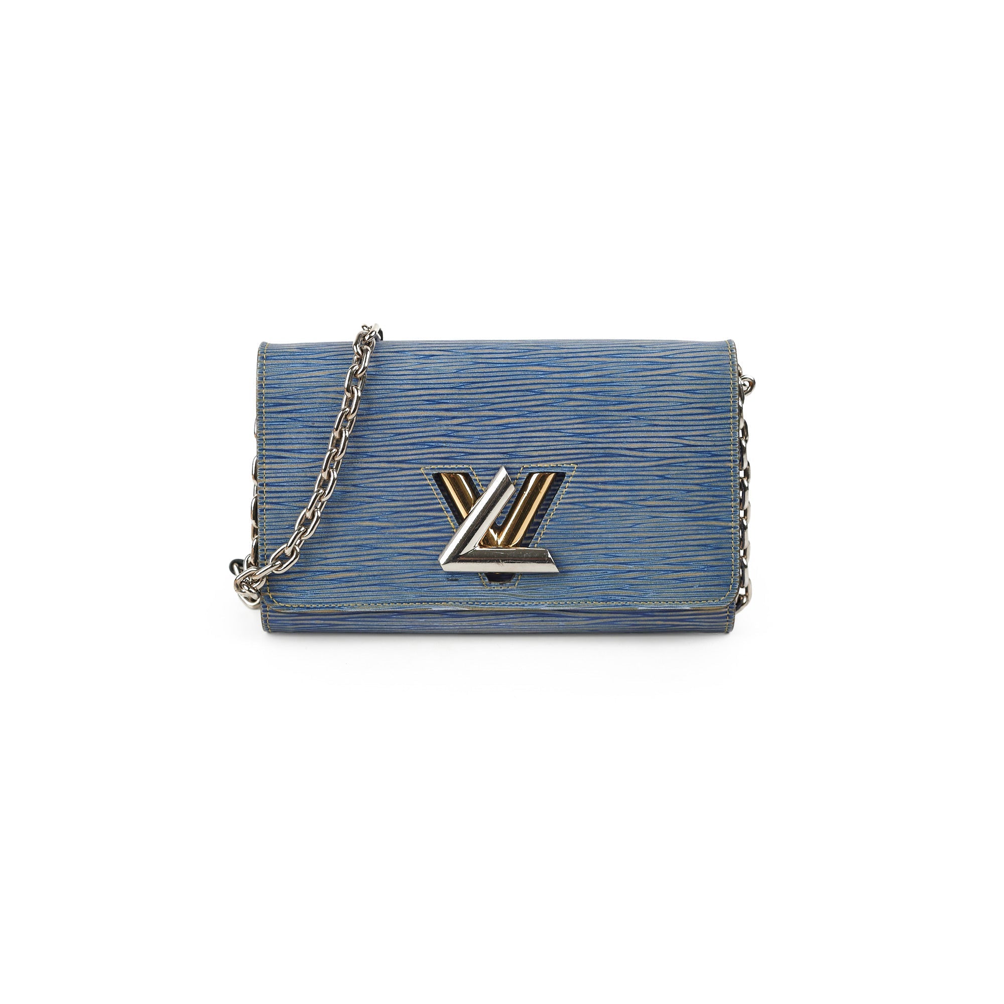 Louis Vuitton Blue Twist Epi Wallet On Chain WOC