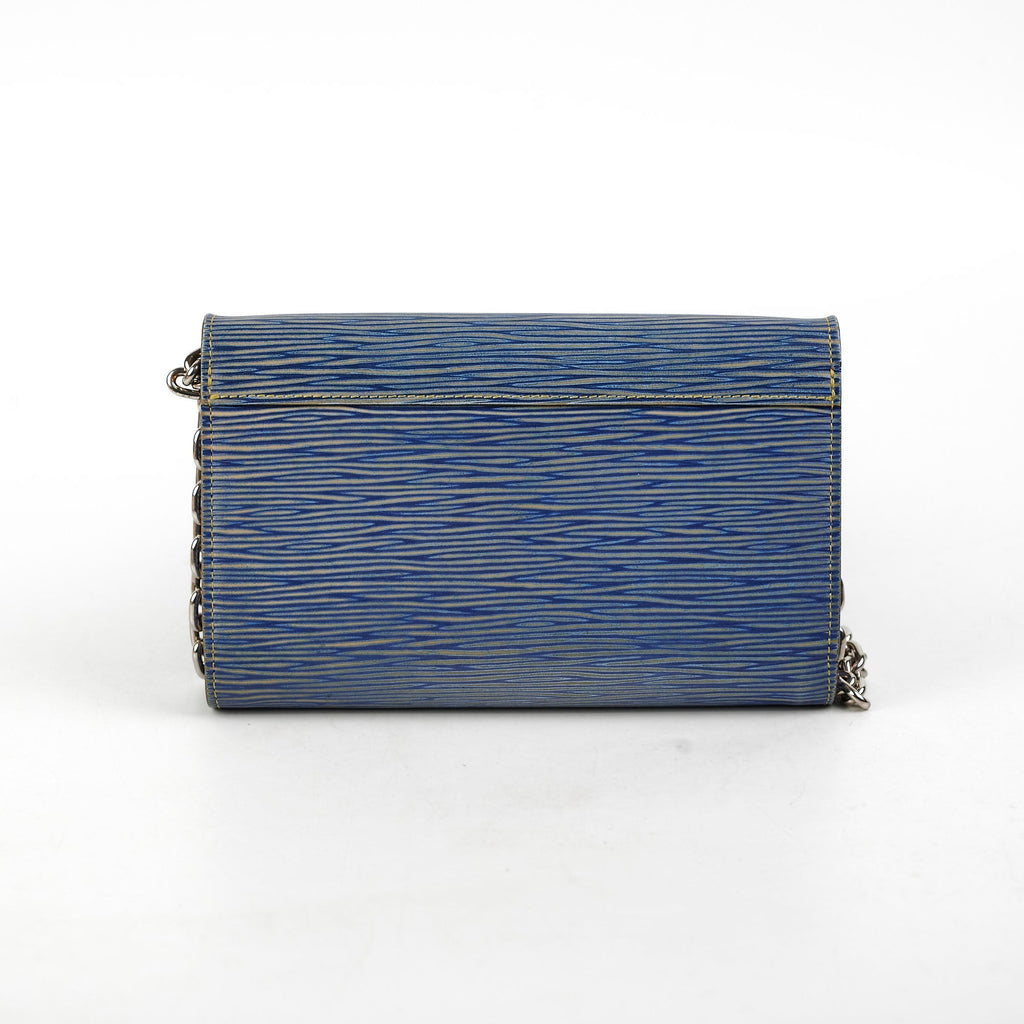Louis Vuitton Blue Twist Epi Wallet On Chain WOC