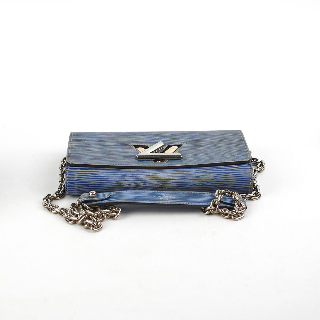 Louis Vuitton Blue Twist Epi Wallet On Chain WOC
