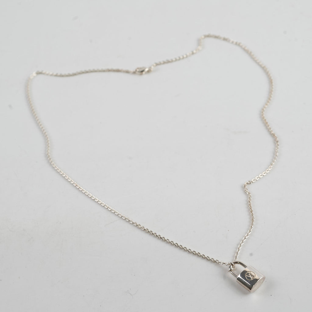 Louis Vuitton Lock Sterling Silver Necklace
