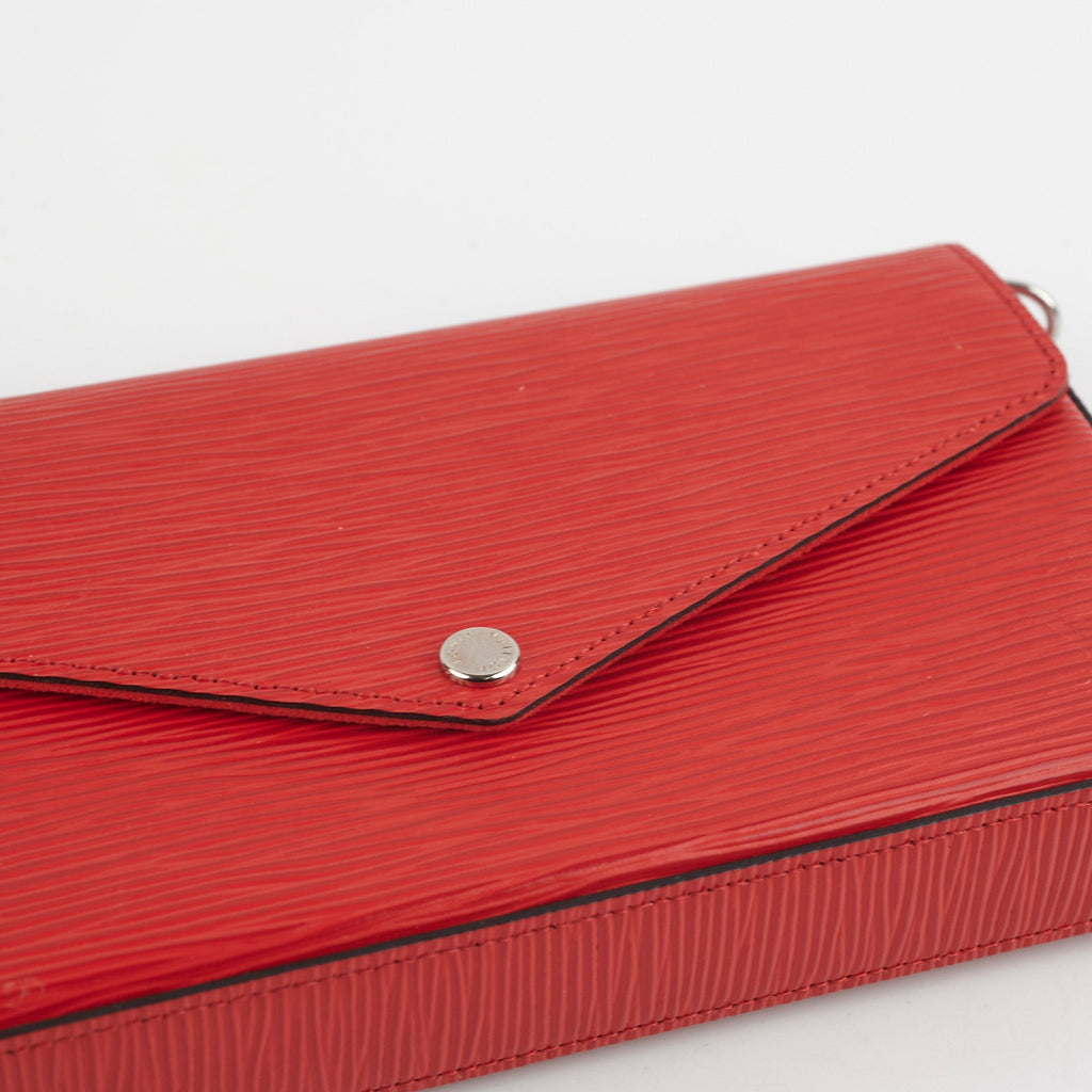 Louis Vuitton Felicie Pochette Epi Red
