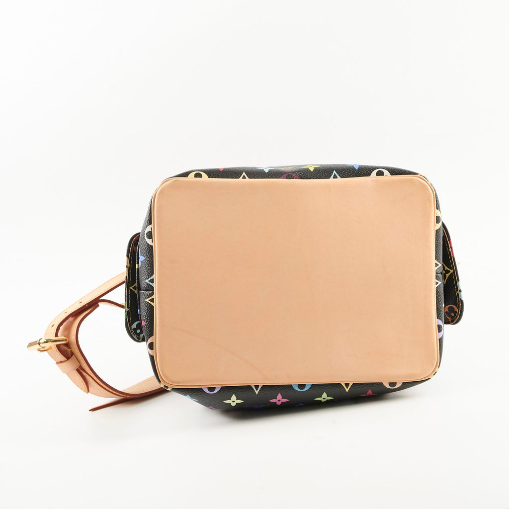 Louis Vuitton Petit Noe Multicolour Black Monogram Shoulder Bag