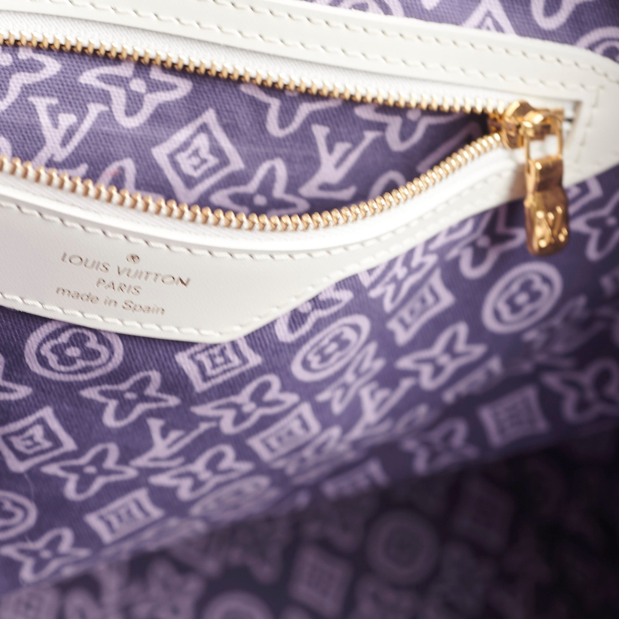 Louis Vuitton Tahitienne Cabas Purple Monogram Tote
