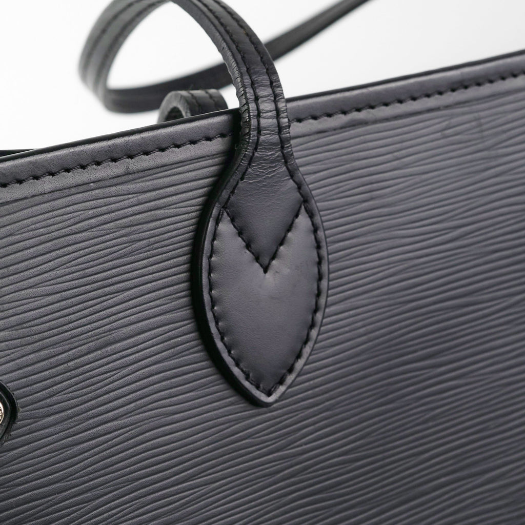 Louis Vuitton Neverfull MM Black Epi Shoulder Bag