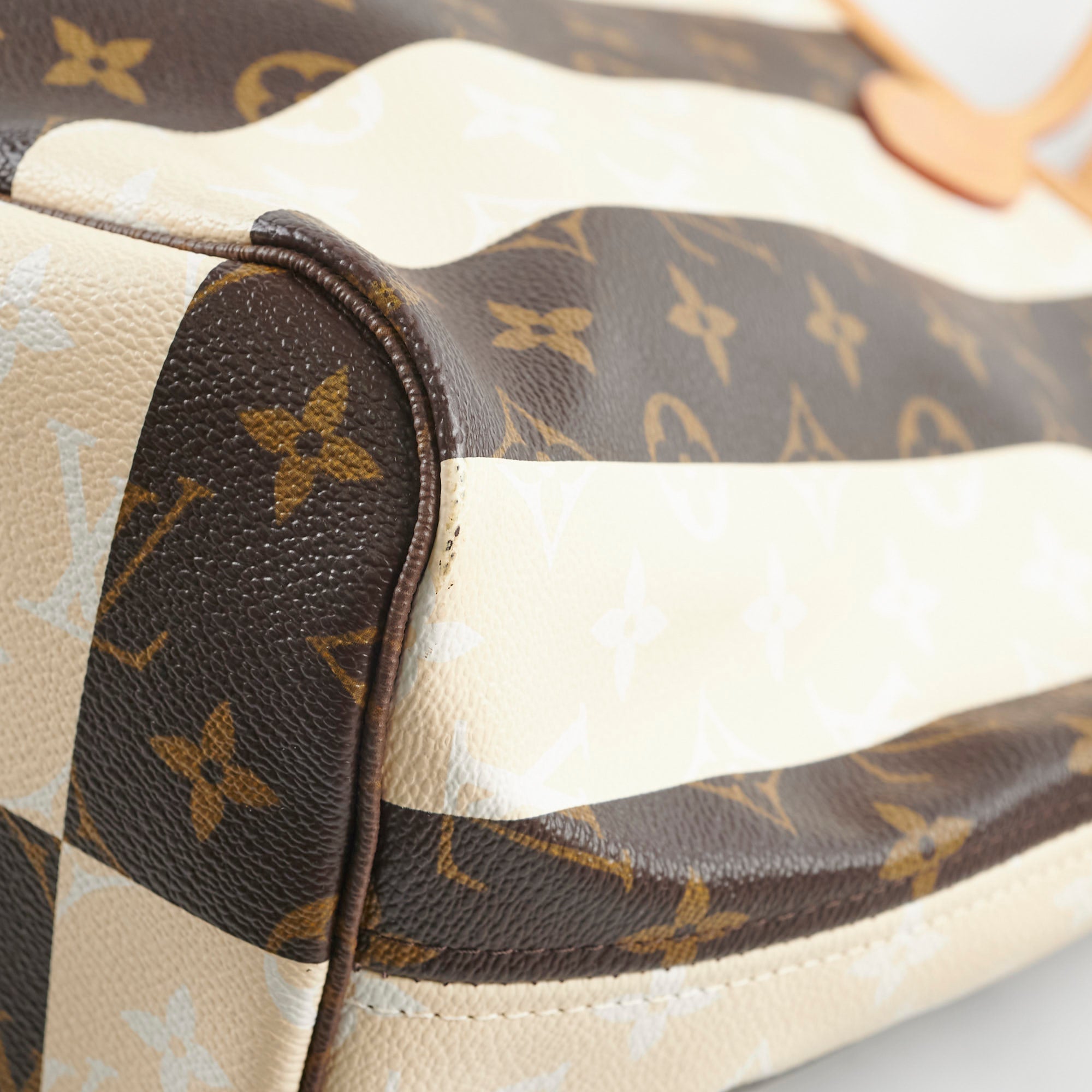 Louis Vuitton Vintage Neverfull MM Rayures Monogram Shoulder Bag