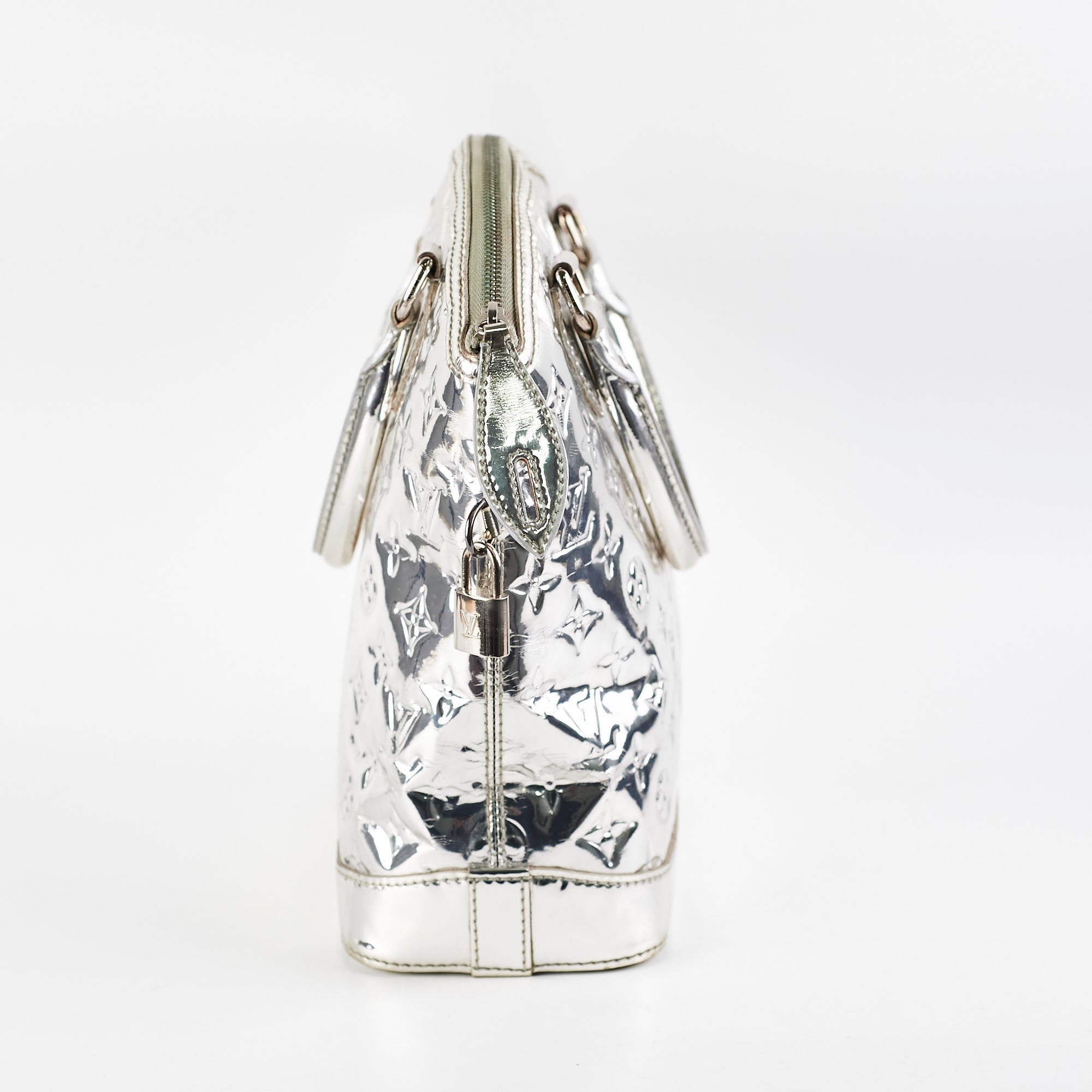 Louis Vuitton Silver Mirror Lock It Bag