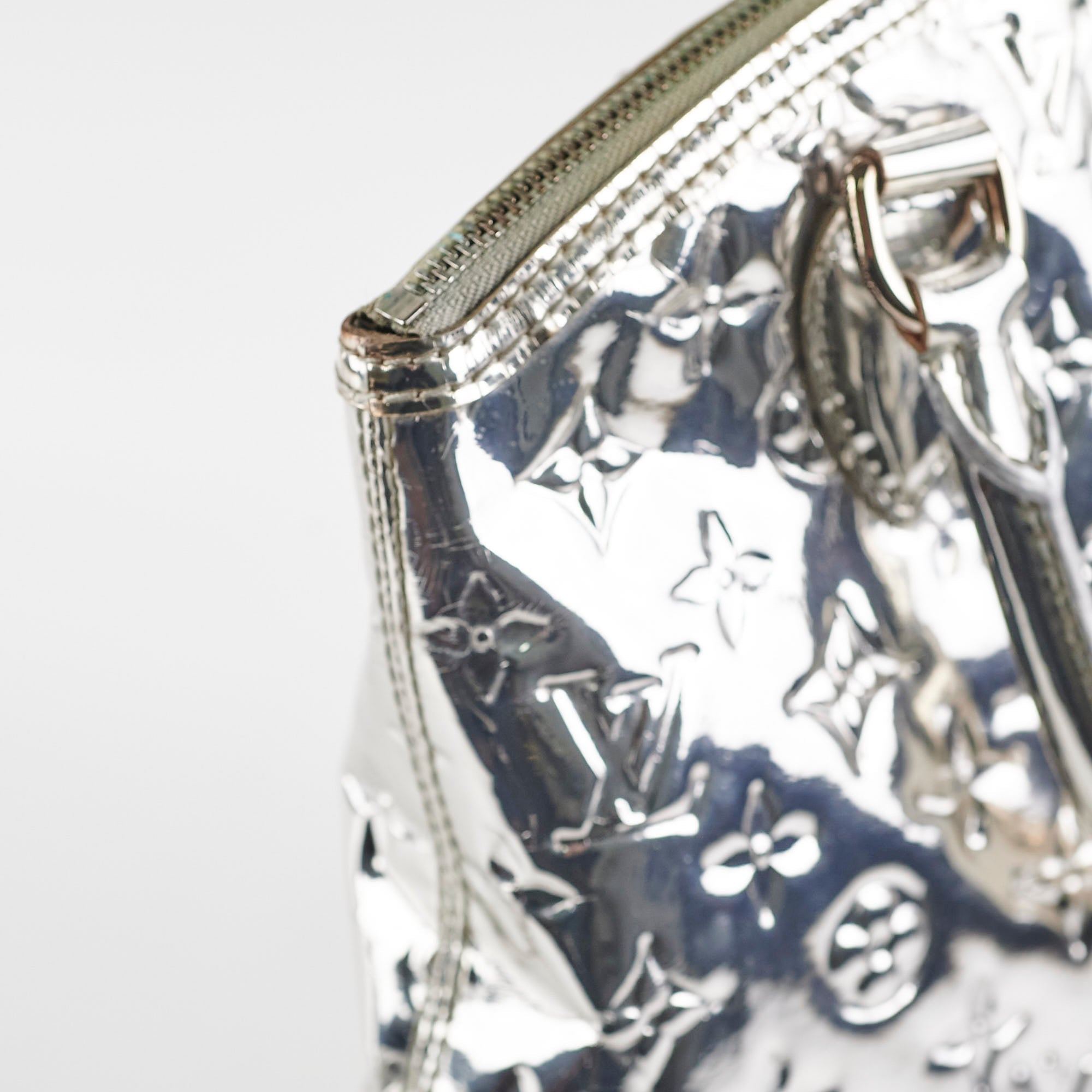 Louis Vuitton Silver Mirror Lock It Bag