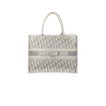 Christian Dior Medium Book Tote Oblique Grey
