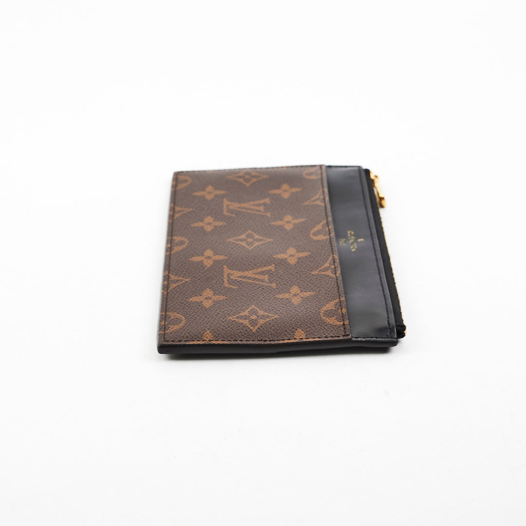 Louis Vuitton Black Monogram Flat Wallet