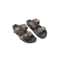 Louis Vuitton Bom Dia Comfort Flat Mules Monogram Size 39