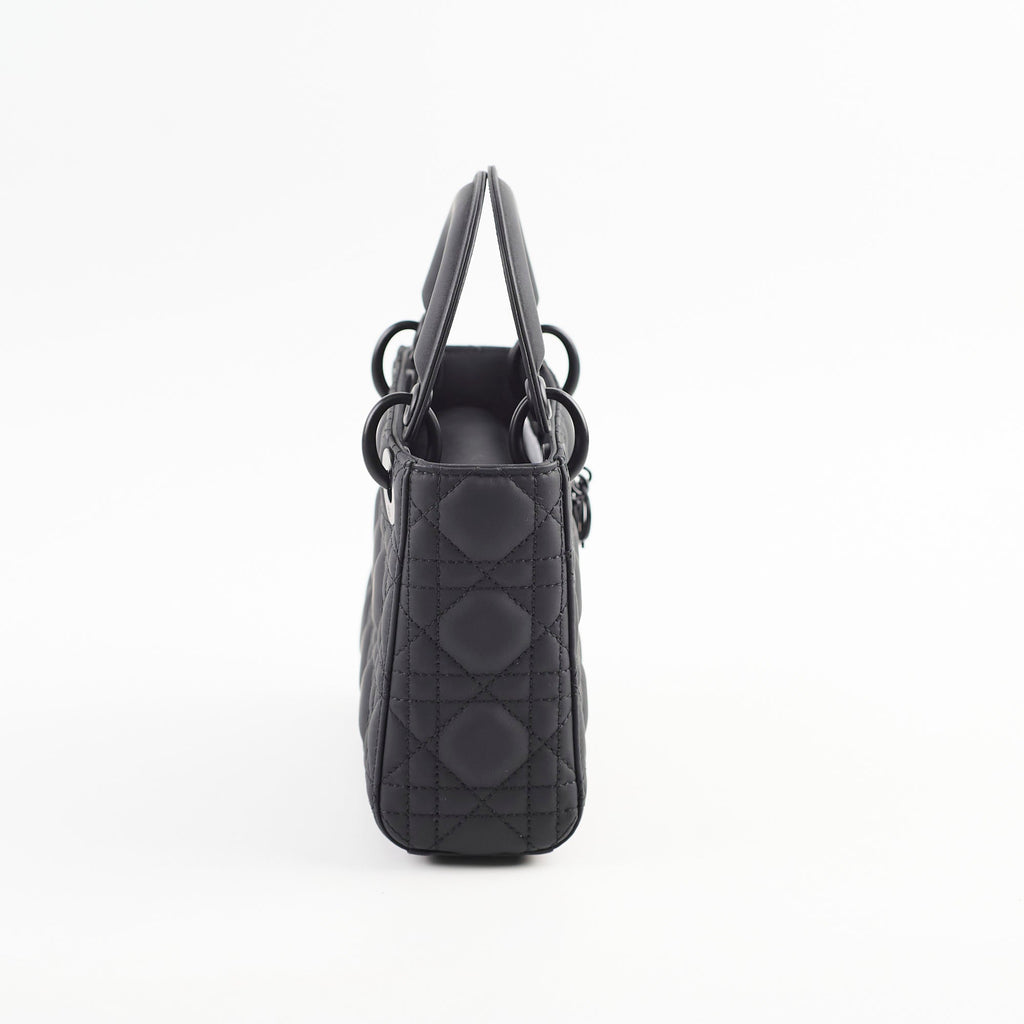 Christian Dior Lady Dior Mini Black Ultra Matte