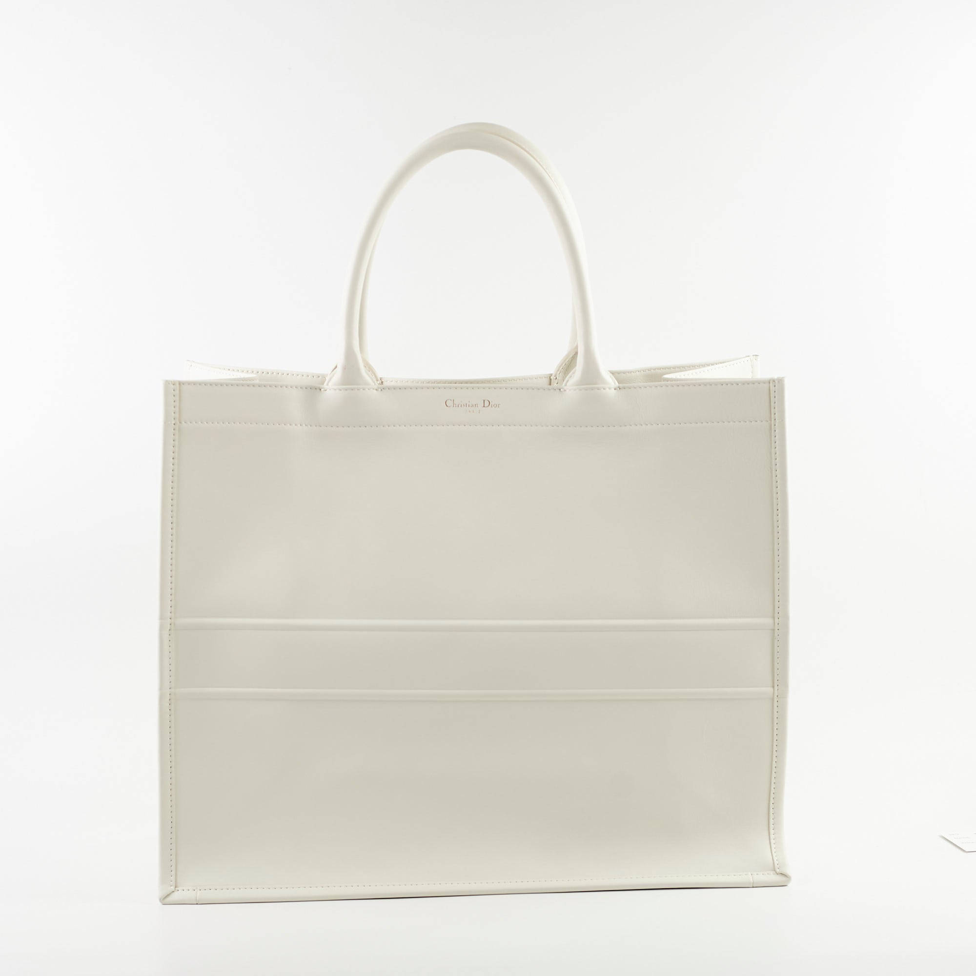 Christian Dior Large Book Tote White