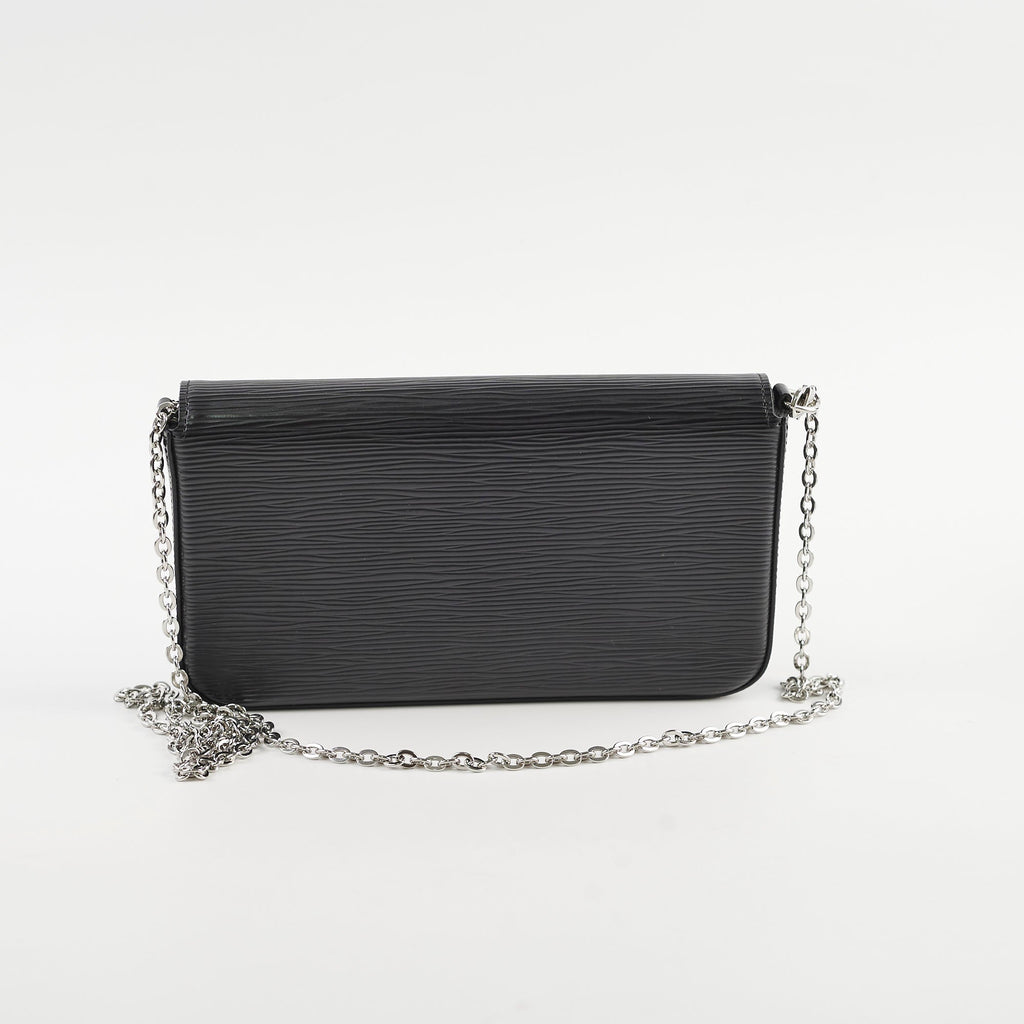Louis Vuitton Pochette Felicie Black Epi Crossbody Bag