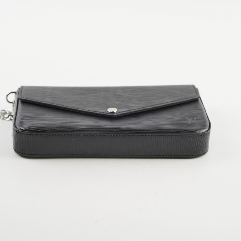 Louis Vuitton Pochette Felicie Black Epi Crossbody Bag