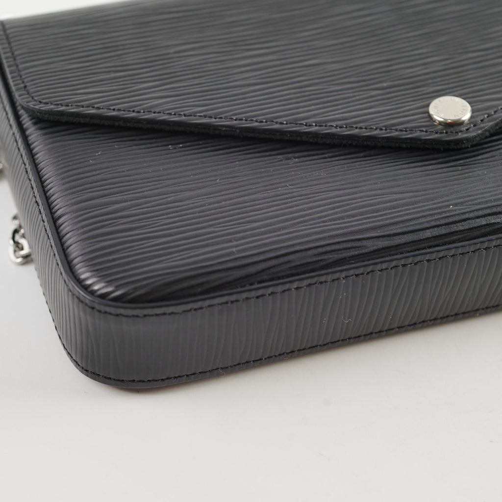 Louis Vuitton Pochette Felicie Black Epi Crossbody Bag