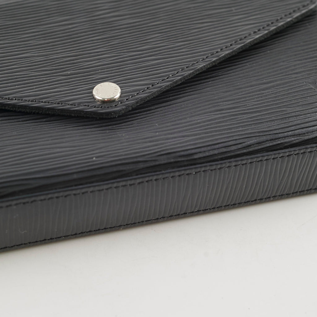 Louis Vuitton Pochette Felicie Black Epi Crossbody Bag