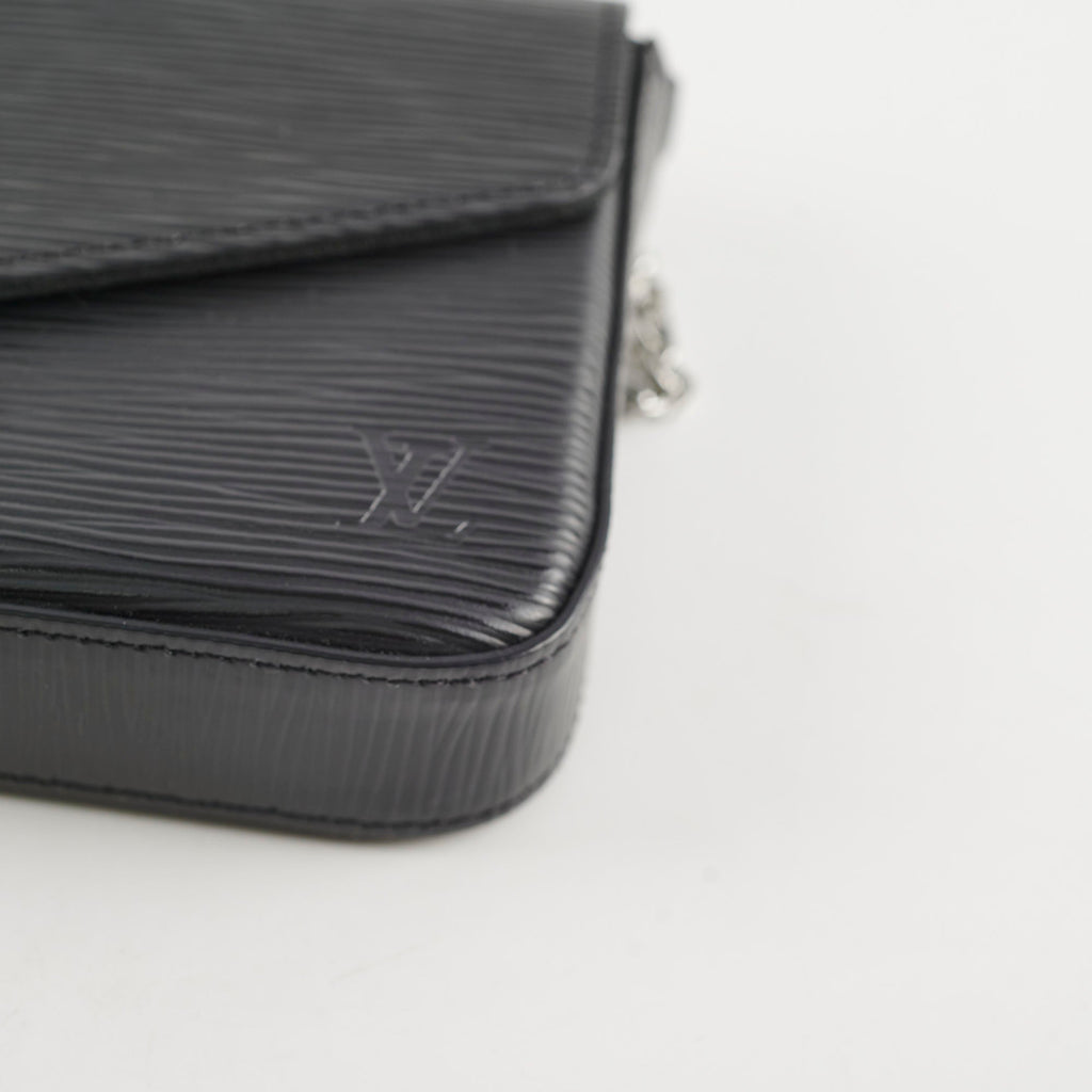 Louis Vuitton Pochette Felicie Black Epi Crossbody Bag