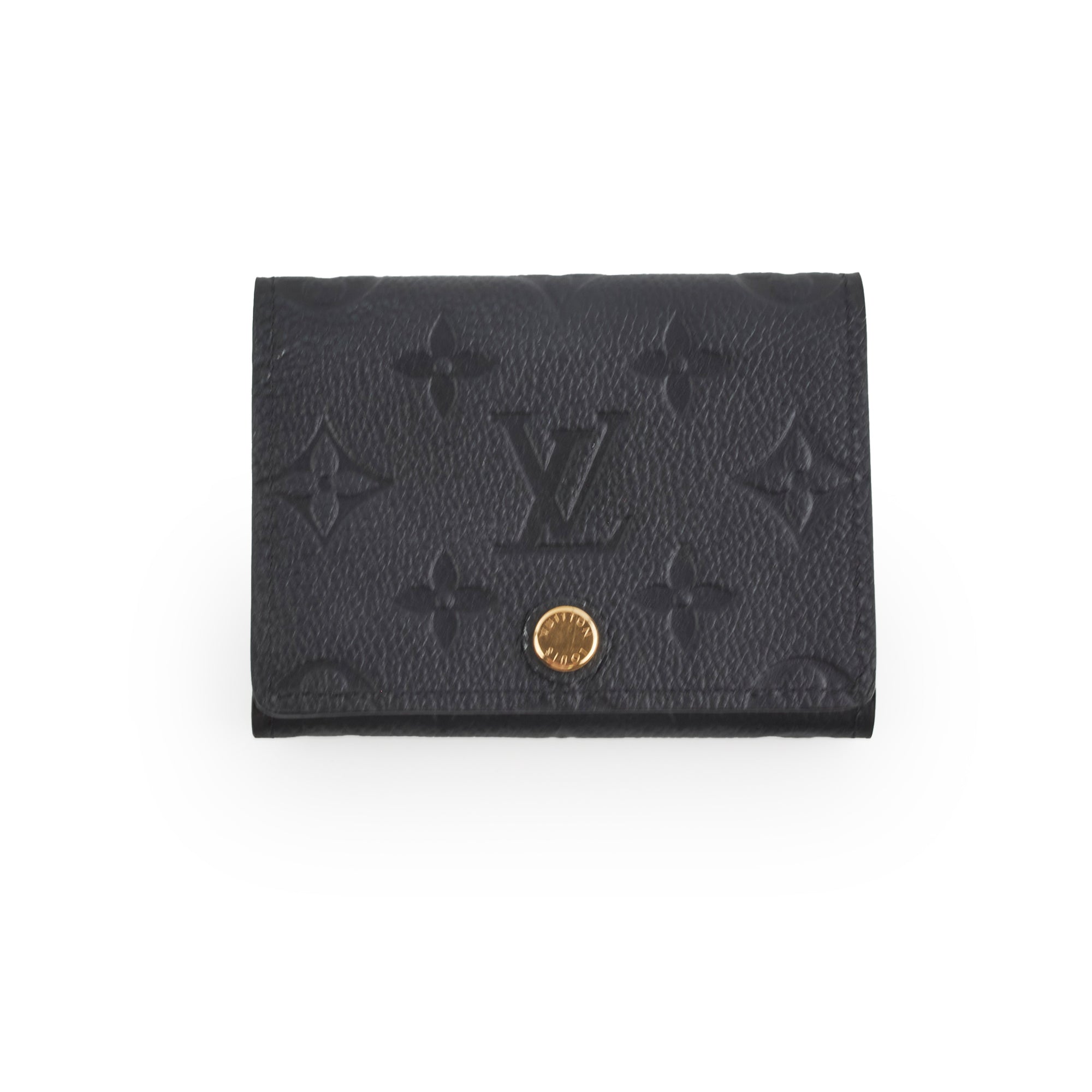 Louis Vuitton Monogram Empreinte Black Card Holder