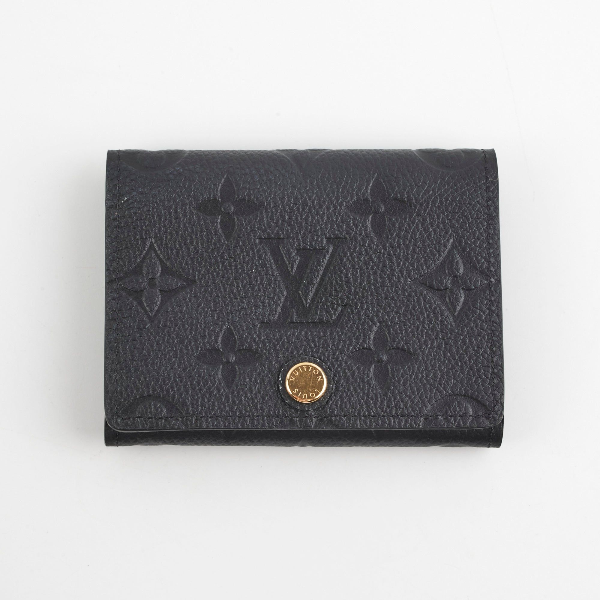 Louis Vuitton Monogram Empreinte Black Card Holder